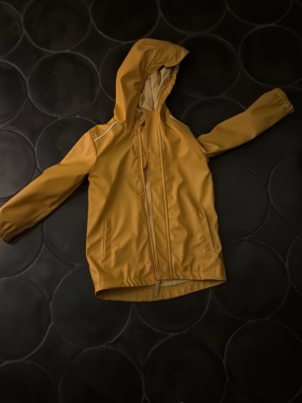 Cat & Jack Hooded Rain Jacket - Mustard